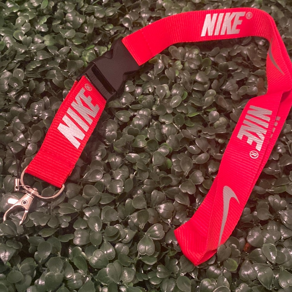 Nike Detachable Lanyard Red & Silver